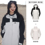 骆驼（CAMEL）户外冲锋衣 三合一加绒加厚防水情侣款外套登山服装 A9W114120-1X