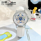 正港X三丽鸥旋转木马手表女学生初高中生12-16-18岁儿童圣诞节礼物女 帕恰狗-白色【旋转摩天轮】