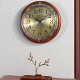 汉时（Hense）创意客厅挂钟现代简约钟饰餐厅挂墙时钟挂表石英钟表HW22小号