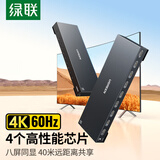绿联HDMI2.0分配器一分八4K60Hz 1进8出高清分屏器 笔记本电脑台式机接电视显示器投影仪八屏同显90808