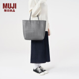 无印良品（MUJI） 手编包 环保材料 手提包菜篮子 编织包草编包 包包 女包 灰色 大 长30*宽12*高30cm