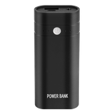 品怡 适用于足1A快充移动电源套料 可拆换电池 充电宝套件 免焊接18650电池盒 黑色