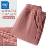 真维斯儿童加绒裤子2026新款女童灯芯绒保暖裤中大童秋冬长裤男童运动裤 【保暖灯芯绒】粉/J纯色 160
