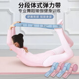 杜威克舞蹈瑜伽弹力带儿童成人拉力绳伸展拉数字分段式训练阻力带10档蓝