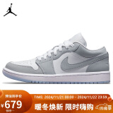 耐克NIKE篮球鞋女AJ1乔1AIR JORDAN 1运动鞋DC0774-105白灰38