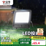 公牛（BULL）LED投光灯户外路灯园林照明露营灯 IP65防水高亮度50W-6500K白光