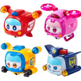 奥迪双钻超级飞侠玩具愿望能量球合体大号变形机器人生日礼物送儿童玩具 宠物玩具套装全套主角4款