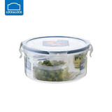 乐扣乐扣塑料保鲜盒饭盒微波炉碗分隔密封盒便当储物盒餐盒水果保鲜盒 圆形【600ml】