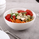 乐美雅餐具盘碟餐盘无铅耐热纯白迪瓦丽时光微波炉消毒柜洗碗机适用 2个面碗口径18cm高度7cm