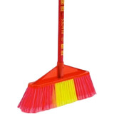 熙岳木杆硬毛塑料扫把家用普通老式扫帚户外学校室内地板扫水工厂专用 扫把王开丝  配木杆