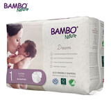 班博 N梦想系列 丹麦进口婴儿纸尿裤超薄透气尿不湿 早产儿NB码1号36片 BAMBO