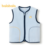 巴拉巴拉童装宝宝保暖背心冬季加厚摇粒绒儿童马甲男女童加绒208424171204