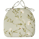 素莎四季通用坐垫椅垫屁垫垫子美式家用餐桌座垫凳子垫靠背一体屁股垫 绿色-椅垫（42*40cm） 美式柔软舒适