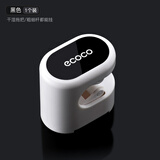 ecoco 卫生间拖把夹免打孔扫把挂架无痕挂钩浴室置物架厨房挂件多功能 时尚黑（1个装）