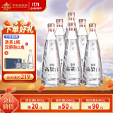 晋泉清圣 高粱白酒 清香型白酒 53度 500ml*6瓶  整箱装