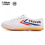 大孚飞跃运动鞋田径鞋学生男鞋女复古训练鞋中考体育武术鞋休闲跑步帆布鞋 501白色 39