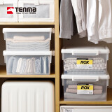 TENMA 日本天马劳克斯透明塑料收纳箱衣服收纳盒卡式衣服储物箱 44L(长55*宽37*高30cm) 单个装