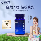 gnite美国原装进口晚安糖氨基丁酸GABA睡眠软糖sleepwell非褪黑素不含蔗糖老年放心吃 葡萄味睡眠糖60粒*1瓶 配方升级葡萄味60粒/瓶