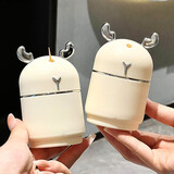 尊慕斯牙签盒家用高档高颜值按压式个性创意奶油风麋鹿牙签筒2025新款 麋鹿牙签盒/奶白银【两个】