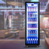 稚乐冰柜商用啤酒柜展示柜 冰箱展示柜冷藏保鲜柜 饮料柜风冷无霜便利店冰箱超市酒吧玻璃立式酒水柜 【铝合金款】大单门-双层玻璃纯风冷