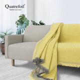 quatrefoil 沙发巾沙发盖布沙发套罩全包四季通用沙发盖巾盖毯180*300cm黄色