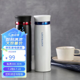 乐扣乐扣（LOCK&LOCK）菲特旋盖轻量保温杯商务情侣水杯子白蓝+黑红450ml*2LHC4131S601