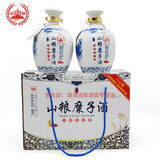 山粮新疆木垒山粮青花坛糜子酒52度1000毫升整箱2瓶浓香型白酒 52度 1L 2坛 （整箱）