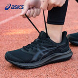 asics亚瑟士男鞋夏季缓震跑鞋官网旗舰网面透气运动鞋子男舒适跑步鞋 黑色 42
