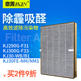 意菁(IKIN) 适配美的空气净化器除PM2.5甲醛过滤网除异味滤芯 KJ290G-F31 复合网