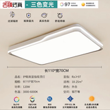 古镇灯具中山灯具大全2025新款全屋吸顶灯客厅灯卧室灯餐厅灯led灯全光谱 长110*70cm三色120.瓦