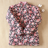 棉花咏纯棉花手工棉袄女士加厚保暖冬装大人短款棉服成人居家外出棉衣服 繁花似锦 2XL码建议120-140斤