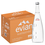 依云依云evian法国进口矿泉水玻璃瓶装饮用水纯净矿泉水整箱 依云750ml/瓶*12玻璃瓶新日期
