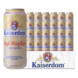 凯撒小麦白啤 德国凯撒原装进口啤酒 凯撒顿姆白啤 500mL 24罐