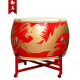 御马（YU MA）1米高邦龙鼓牛皮鼓开业庆典大鼓民族鼓威风锣鼓战鼓龙鼓演出堂鼓