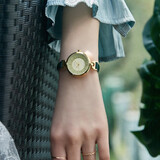 聚利时(julius)手表女小巧细带气质学生简约女孩女士文艺小清新百搭韩版潮流石英女表JA-864 牛油果绿