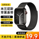 WITGOER表带【德国品质】适用苹果手表apple watch米兰尼斯iWatch/s9/8/7ultra2钢带磁吸金属男女se不锈钢