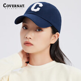 COVERNAT棒球帽女 毛绒大C标遮阳帽 户外鸭舌帽23CA01四季款大头围可调节 色素蓝色 均码 可调节55-60