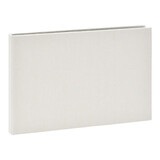 NCL仲林插页式相册本24张6寸/布艺插袋式家庭影集/横版相册簿照片书 白色 A-COPK-240W