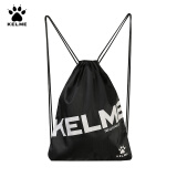 KELME/卡尔美束口袋抽绳双肩背包足球收纳袋健身运动包K034 黑色 均码(35cm*45cm)