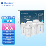 聚蓝（bluetech） 三代直饮理智滤芯净水器壶去水垢泥沙铁锈农残真菌余氯除菌527/530 【理智滤芯6支】