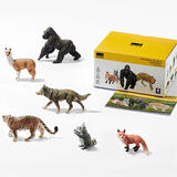 babycare&bctoys儿童仿真玩具野生动物模型猎豹猩猩狼羊驼狐狸浣熊