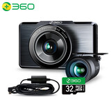 360行车记录仪G580 高清拍摄 前后双录1440p微光夜视 电子狗 