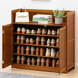 木马人简易鞋柜隔断门口入户客厅防尘多容量玄关柜子多层简约家用置物柜 【加高加宽】经典款-三门5层