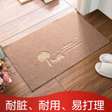 壹志入户垫地垫进门垫脚垫客厅卫生间防滑家用卧室简约厨房浴室大号款 马车棕色 80x120cm