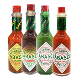 辣椒仔（Tabasco）美国进口原味辣味青椒辣椒汁西餐烘焙披萨辣椒酱料低脂食品美食 4口味个1瓶