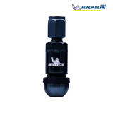 米其林（MICHELIN）铝合金轮胎金属气门嘴 真空胎气门嘴灰蓝色4只装盖铝合金气门芯盖气门芯帽