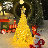甜蜜点圣诞节氛围灯彩灯室内房间布置装饰灯饰摆件LED圣诞树小夜灯