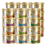 珍致（FancyFeast）猫罐头 普瑞纳进口猫食品宠物成幼猫湿粮金枪鱼肉白肉猫零食24罐 混搭组合85g*24罐