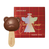魔吻（AMOVO）糖果巧克力棒棒糖礼盒装儿童生日新年礼物休闲零食进口料送男女孩 无蔗糖牛奶巧克力礼盒装80g