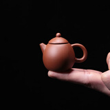 宇轩创意茶宠指尖壶迷你紫砂壶 小号袖珍手工可养小茶宠 迷你禅意摆件 指尖龙蛋红泥